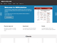 Tablet Screenshot of mdguideline.com